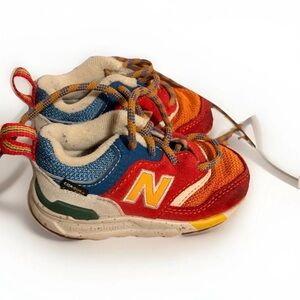 New Balance 997H Kids Unisex Multicolor Athletic Sneakers Mesh Suede US Size 4